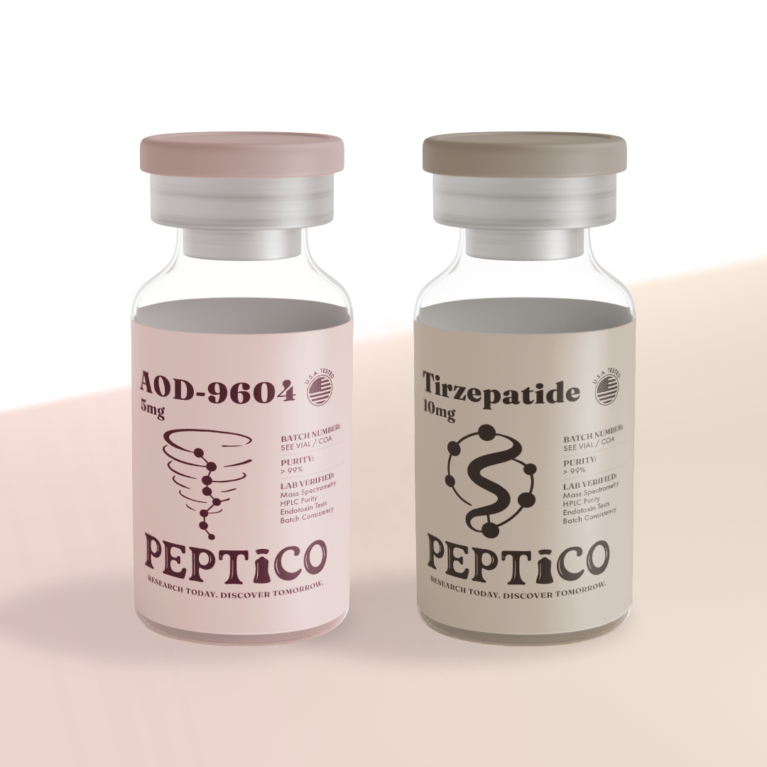 AOD-Tirz Duo research bundle by Peptico – COA-documented, third-party tested, verified purity