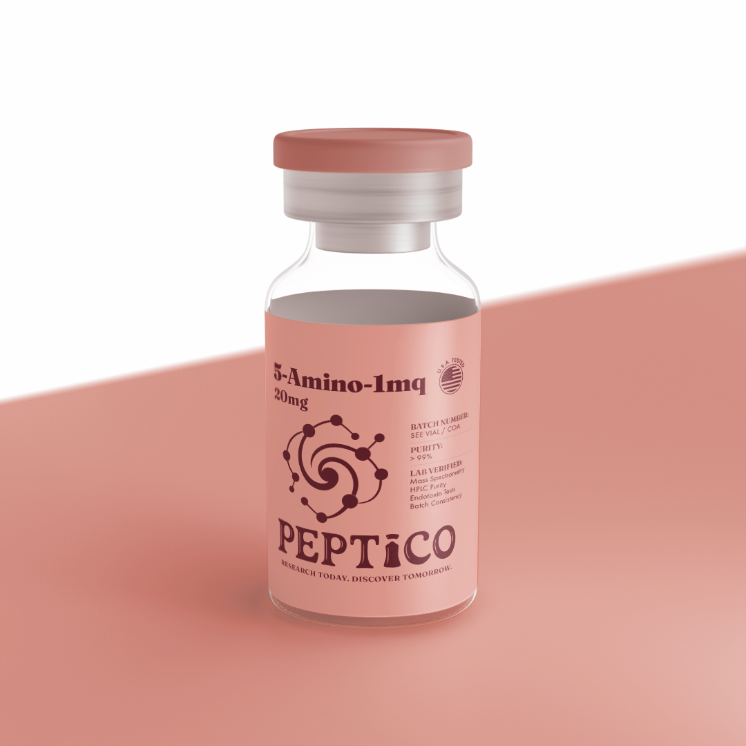 5-Amino-1mq 20mg research compound by Peptico – COA-documented, third-party tested, verified purity
