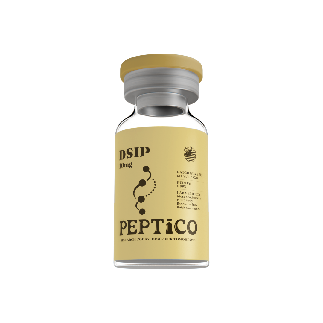 DSIP 10mg peptide from Peptico – research-grade, batch-tested, documented certificate of analysis