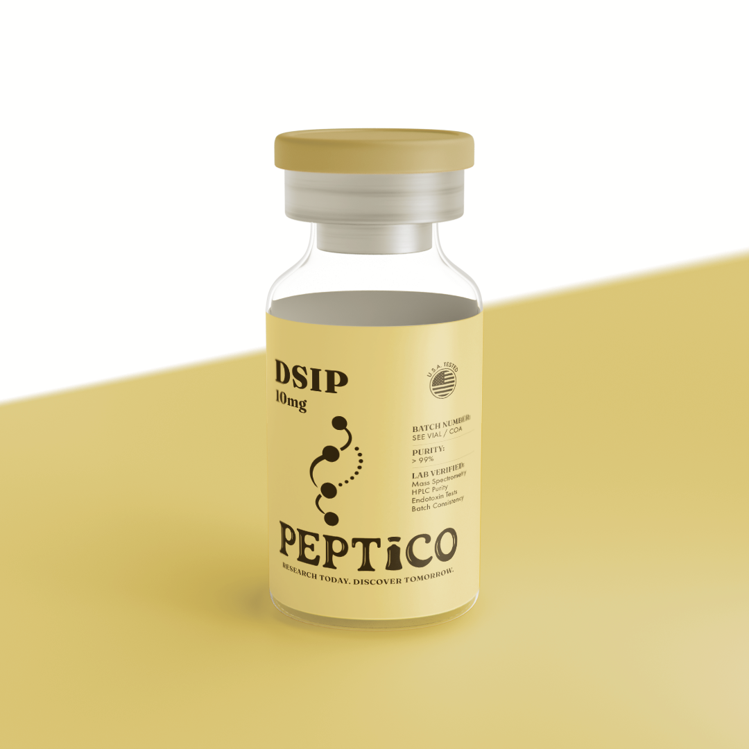DSIP 10mg research peptide by Peptico – COA-documented, third-party tested, verified purity