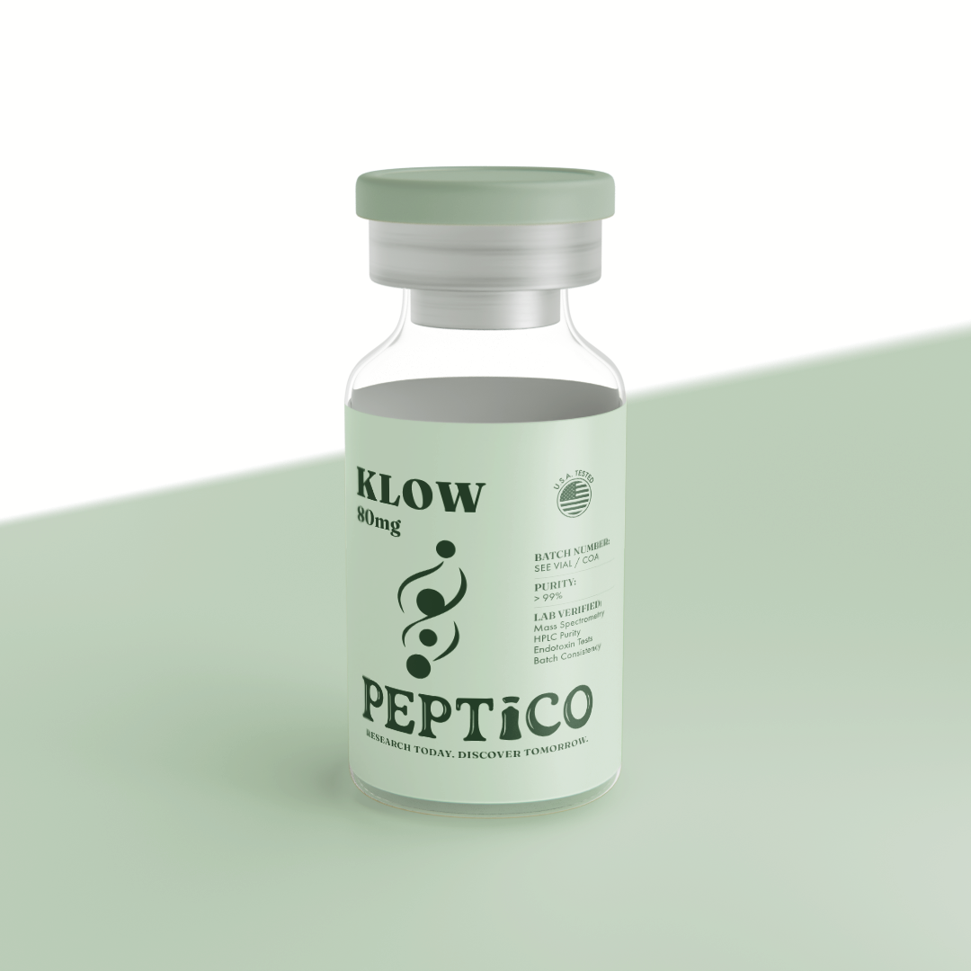 KLOW 80mg research blend by Peptico – COA-documented, third-party tested, verified purity