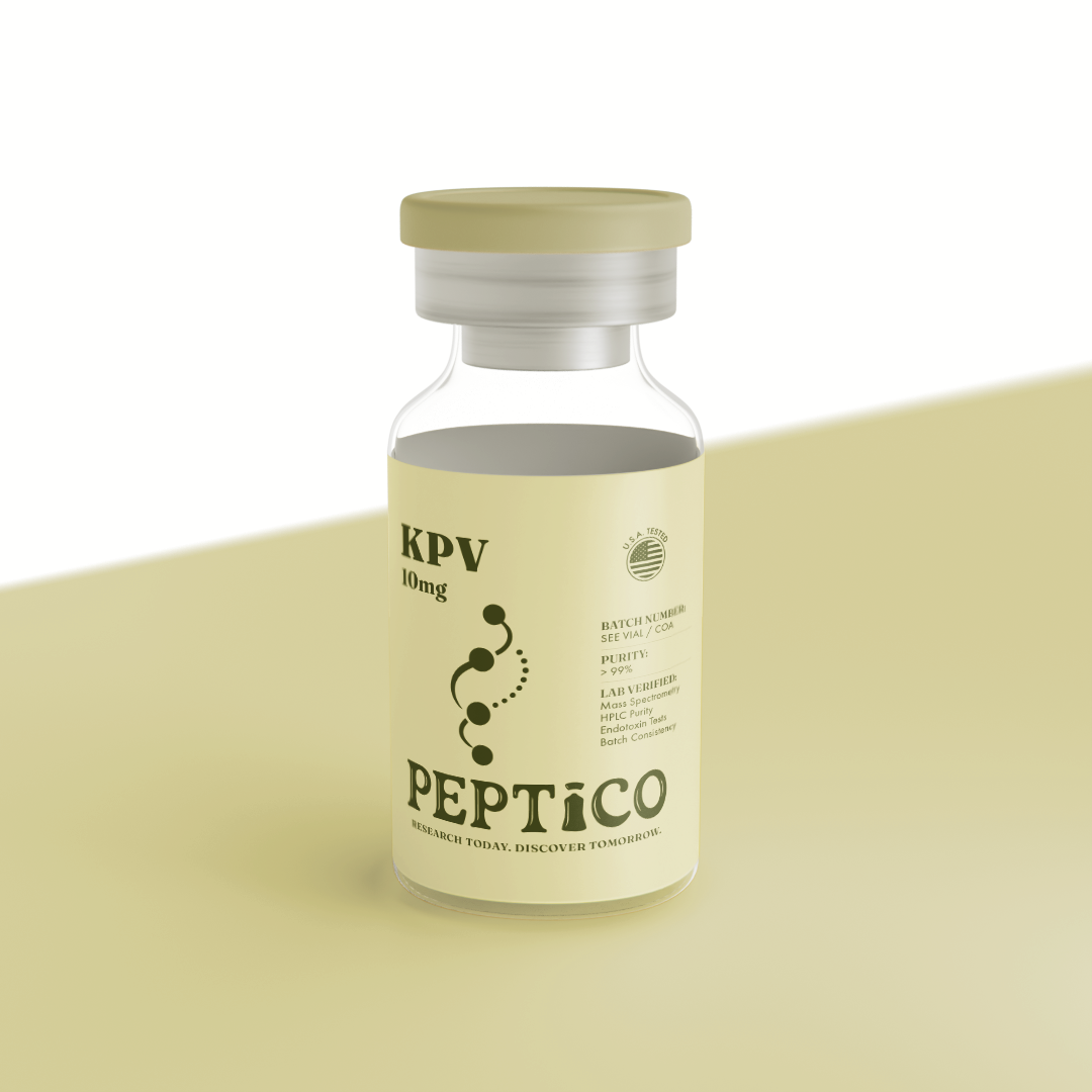 KPV 10mg research peptide by Peptico – COA-documented, third-party tested, verified purity