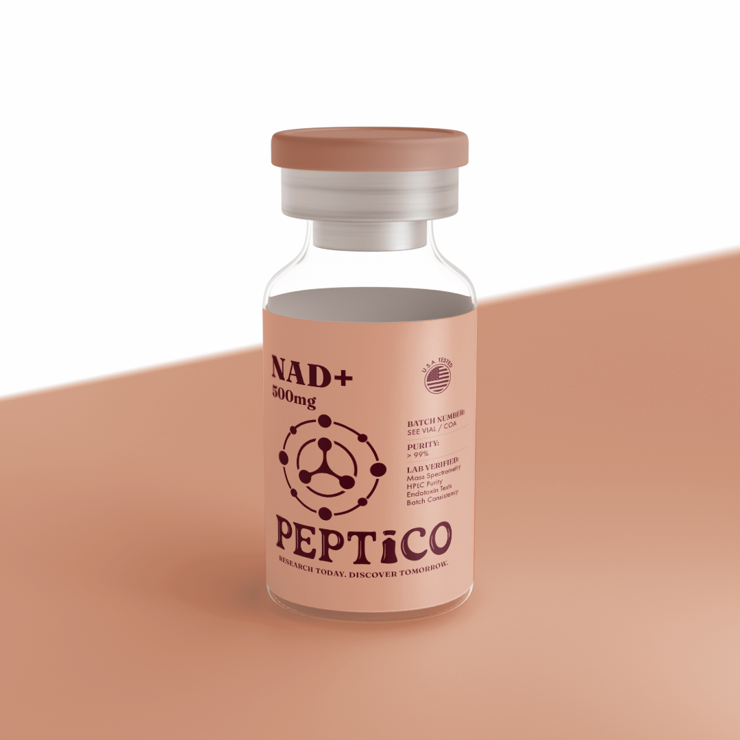 NAD+ 500mg research compound by Peptico – COA-documented, third-party tested, verified purity